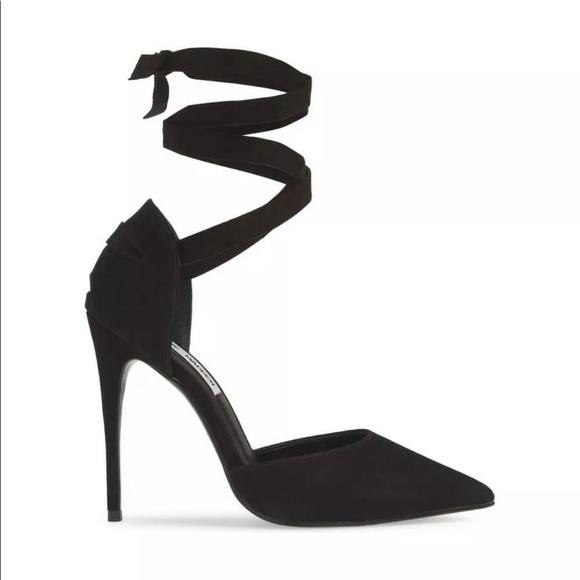 NIB Steve Madden Harlow Sandal Heel Pump Black - Picture 9 of 11